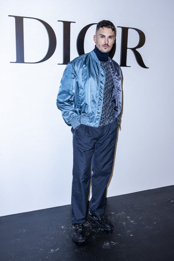 Baptiste Giabiconi lors du défilé de mode prêt-à-porter printemps-été 2021 "Dior" au Jardin des Tuileries à Paris. Le 29 septembre 2020. © Olivier Borde / BestImage