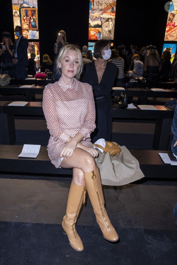Ludivine Sagnier lors du défilé de mode prêt-à-porter printemps-été 2021 "Dior" au Jardin des Tuileries à Paris. Le 29 septembre 2020. © Olivier Borde / BestImage