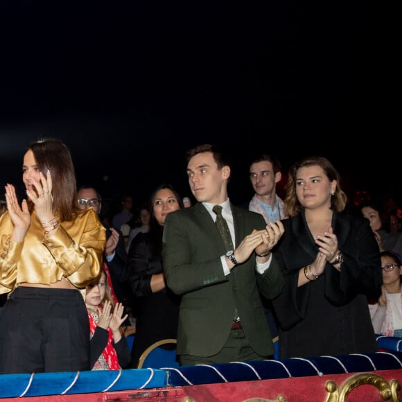 Exclusif - La princesse Stéphanie de Monaco, Pauline Ducruet, Marie et Louis Ducruet et Camille Gottlieb - Dernière représentation suivie de la remise des prix de la 9ème édition de la "New Generation" à Monaco le 2 février 2020. Pauline Ducruet préside en collaboration avec sa mère, la princesse Stéphanie, ce Festival. © Olivier HuitelPRM/Bestimage