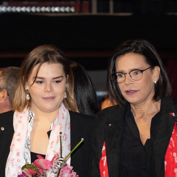 Exclusif - Pauline Ducruet, Camille Gottlieb, la princesse Stéphanie de Monaco - Ouverture de la 9ème édition de la "New Generation" à Monaco le 1 février 2020. © Olivier Huitel/PRM/Bestimage