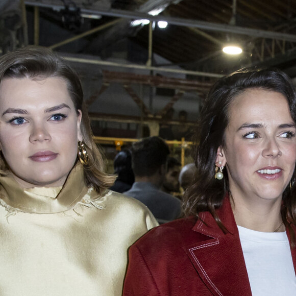 La princesse Stéphanie de Monaco et ses filles, Camille Gottlieb et la styliste Pauline Ducruet lors du défilé de mode prêt-à-porter "Alter" automne-hiver 2020/2021 lors de la semaine de la mode à Paris, France, le 25 février 2020. © Olivier Borde/Bestimage