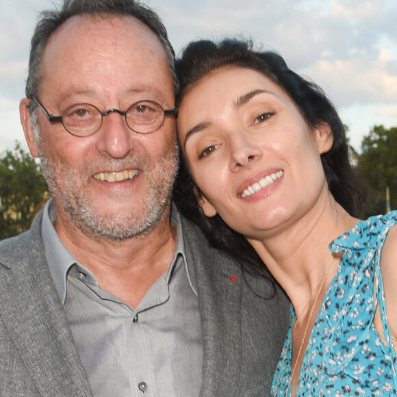 Jean Reno et sa femme Zofia Borucka - Soirée du 90ème anniversaire de Line Renaud sur le Bateau Potel et Chabot "Pavillon Seine" à Paris le 2 juillet 2018. © Coadic Guirec/Bestimage