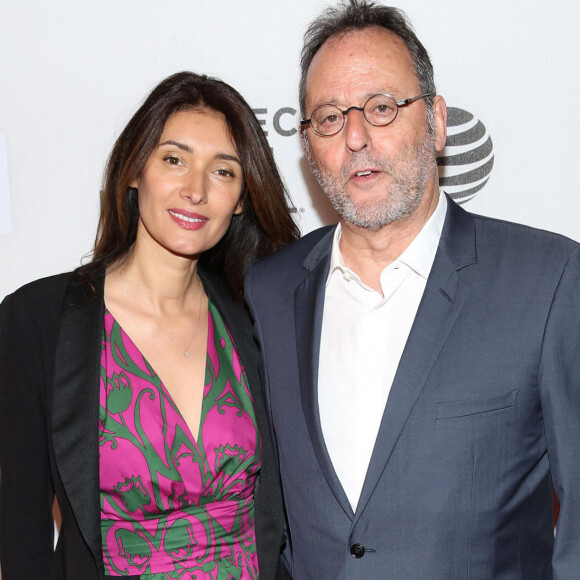 Jean Reno et sa femme Zofia Borucka lors de l'ouverture du Festival du Film de Tribeca avec la première mondiale "The First Monday In May" à New York, le 13 avril 2016. 