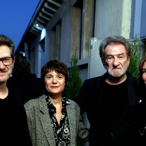 Eddy Mitchell entouré de ses enfants Sylvaine et Eddy Jr Moine et de sa femme Muriel - Cérémonie d'ouverture du Festival Lumière 2017 au cours de laquelle Eddy Mitchell a reçu un hommage à Lyon, le 14 Octobre 2017 © Dominique Jacovides/Bestimage 