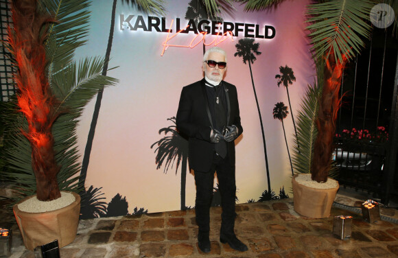 Karl Lagerfeld - Cocktail pour le lancement de la collection capsule de Kaia Gerber avec Karl Lagerfeld "Karl Lagerfeld x Kaia" à la boutique Karl Lagerfeld dans le 7ème arrondissement à Paris, le 2 octobre 2018. © Denis Guignebourg/Bestimage