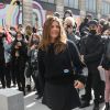 Chiara Mastroianni arrive à la Samaritaine pour assister au défilé de mode Louis Vuitton prêt-à-porter printemps-été 2021. Paris, le 6 octobre 2020 © Veeren Ramsamy-Christophe Clovis / Bestimage