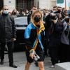 Marina Foïs arrive à la Samaritaine pour assister au défilé de mode Louis Vuitton prêt-à-porter printemps-été 2021. Paris, le 6 octobre 2020 © Veeren Ramsamy-Christophe Clovis / Bestimage