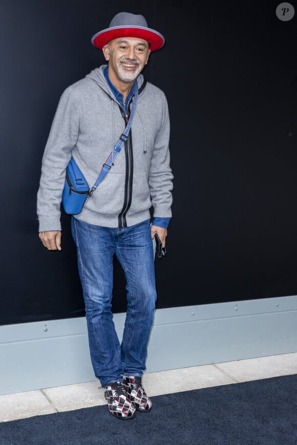 Christian Louboutin lors du défilé de mode prêt-à-porter printemps-été 2021 "Louis Vuitton" à La Samaritaine à Paris, le 6 octobre 2020 © Olivier Borde / Bestimage