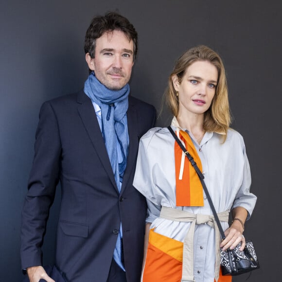 Antoine Arnault et Natalia Vodianova lors du défilé de mode prêt-à-porter printemps-été 2021 "Louis Vuitton" à La Samaritaine à Paris, le 6 octobre 2020 © Olivier Borde / Bestimage