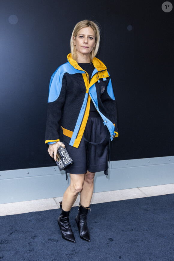 Marina Foïs lors du défilé de mode prêt-à-porter printemps-été 2021 "Louis Vuitton" à La Samaritaine à Paris, le 6 octobre 2020 © Olivier Borde / Bestimage