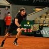 Stefanos Tsitsipas s'est qualifié, pour la première fois de sa carrière, pour les quarts de finale en battant Grigor Dimitrov (6-3, 7-6, 6-2) lors du tournoi de tennis de Roland Garros, le 5 octobre 2020.