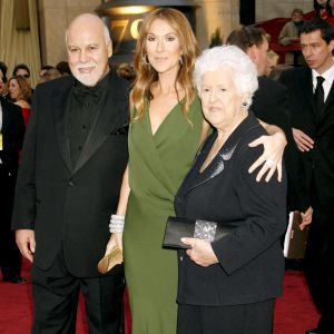 René Angélil, Céline et Thérèse Dion aux Oscars à Los Angeles