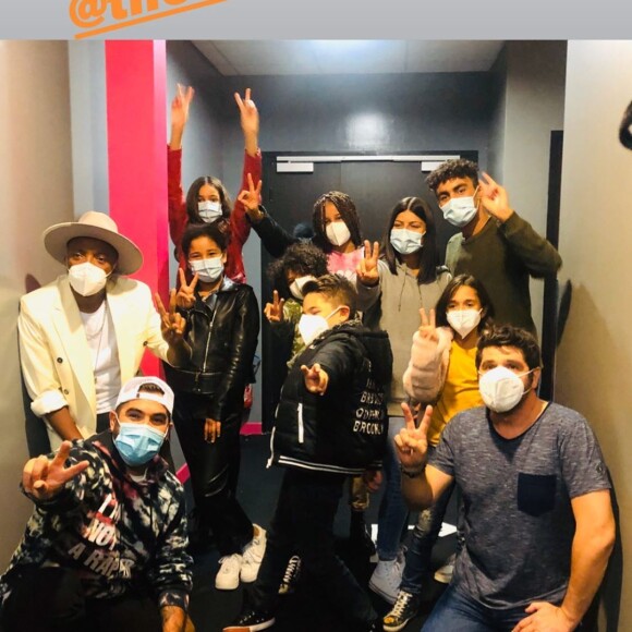 Patrick Fiori a partagé des photos des coulisses de The Voice Kids saison 7. Le 10 octobre 2020.