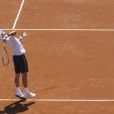 Exclusif - Le joueur de tennis Novak Djokovic s'entraîne sous les yeux de sa femme Jelena Ristic enceinte à Marbella en Espagne le 1er mai 2017.   