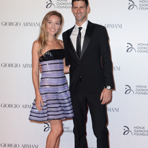 Jelena Djokovic, Novak Djokovic - Gala de charité de la fondation Novak Djokovic (Sponsorisé par Giorgio Armani) au château des Sforza à Milan, Italie, le 20 septembre 2016. 