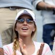 Jelena Ristic (femme de Novak Djokovic) - People dans les tribunes lors du tournoi de tennis de Roland Garros à Paris le 30 mai 2015.   
