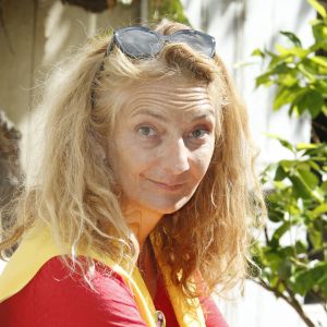 Corinne Masiero Festival du Film Francophone d'Angoulême. Photocall au jardin de Bardines à Angoulême. Christophe Aubert via Bestimage