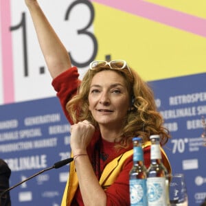 Corinne Masiero pendant la conférence de presse du film "Effacez l'historique'' lors du 70ème Festival International du film de Berlin (Berlinale) dans la salle Berliner Festspiele à Berlin, Allemagne, le 24 février 2020. © Future-Image/Zuma Press/Bestimage