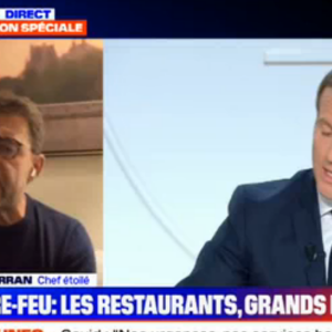 Michel Sarran s'exprime sur les annonces prononcées par Emmanuel Macron - BFMTV, 14 octobre 2020