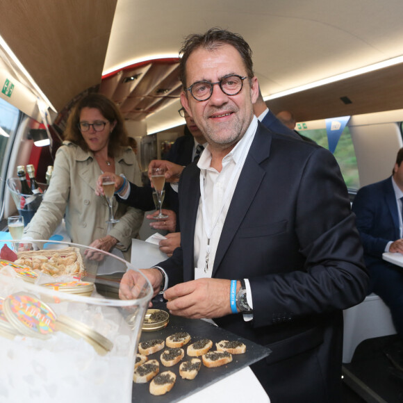 Exclusif - Michel Sarran - Inauguration de la nouvelle ligne LGV (Ligne Grande Vitesse) Paris-Bordeaux. Le TGV est parti de la gare Montparnasse à 8h41. Le 1er juillet 2017 © CVS / Bestimage