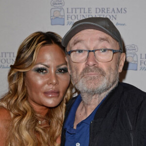Phil Collins et sa femme Orianne Collins à la conférence de presse de "Little Dreams Foundation" au Satai à Miami. Le 2 octobre 2018.