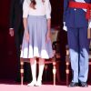 Le roi Felipe VI d'Espagne, la reine Letizia, l'infante Sofia, la princesse Leonor - La famille royale d'Espagne lors de la célébration de la fête nationale à Madrid le 12 octobre 2020.  