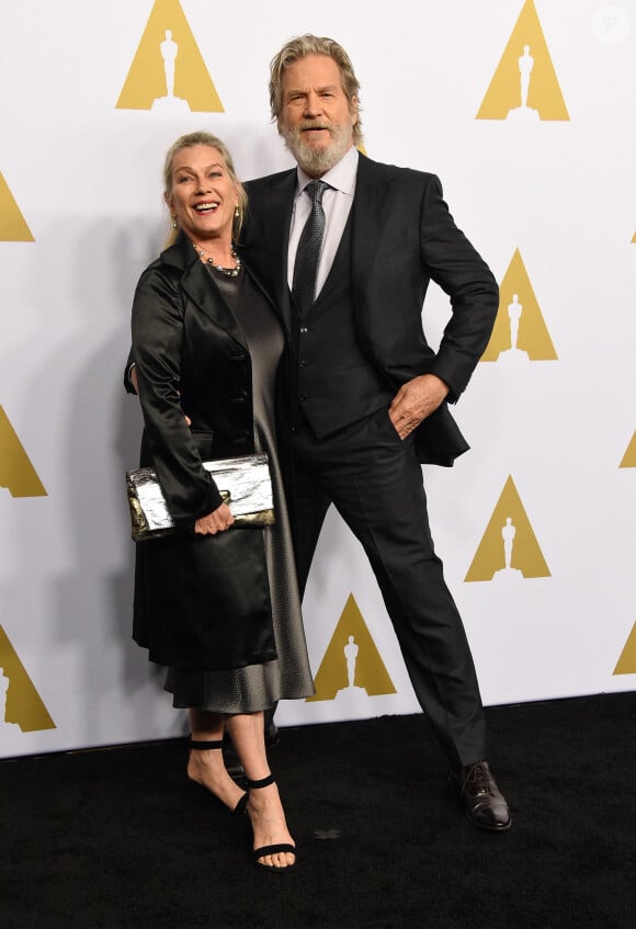 Jeff Bridges et sa femme Susan Bridges à la soirée Oscar Nominee Luncheon à l'hôtel Beverly Hilton à Beverly Hills, le 6 février 2017 © AdMedia via Zuma/Bestimage