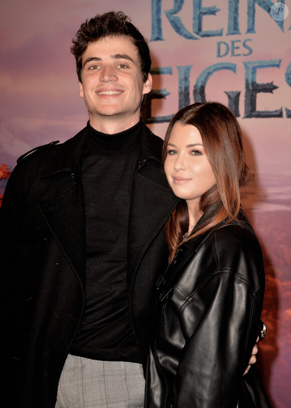 Le DJ belge Henri PFR et sa compagne Marie Lopez (Enjoy Phoenix) - Projection exceptionelle de "La Reine des Neiges 2 " au Grand Rex à Paris le 13 novembre 2019. © Veeren Ramsamy/Bestimage