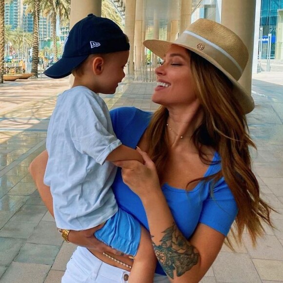 Caroline Receveur et son fils Marlon sur Instagram.