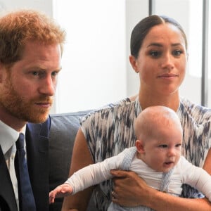 Le prince Harry, duc de Sussex, et Meghan Markle, duchesse de Sussex, avec leur fils Archie ont rencontré l'archevêque Desmond Tutu et sa femme à Cape Town, Afrique du Sud. Le 25 septembre 2019