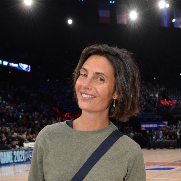 Alessandra Sublet au match de NBA Game Paris 2020 entre les Bucks de Milwaukee et les Charlotte Hornet à l'AccorHotels Arena à Paris le 24 janvier 2020. © Veeren / Bestimage 
