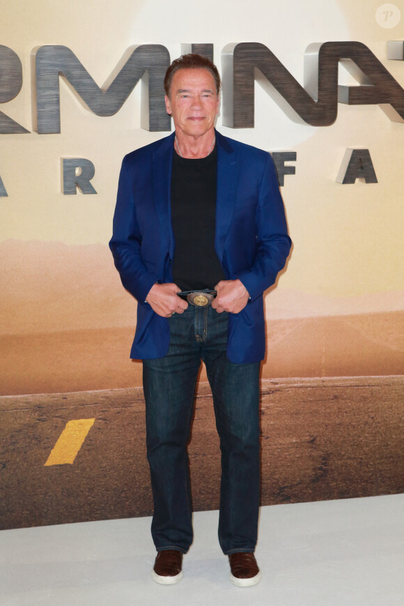 Arnold Schwarzenegger - Photocall de de "Terminator : Dark Fate" à Londres, le 16 octobre 2019.