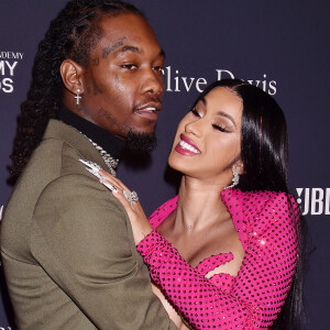 Divorce - Cardi B et son mari le rappeur Offset entament une procédure de divorce - Cardi B et son compagnon Offset - Soirée "Pre-GRAMMY Gala and GRAMMY Salute to Industry Icons Honoring Sean "Diddy" Combs" dans le quartier de Beverly Hills à Los Angeles.