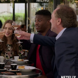 Bruno Gouery, Philippine Leroy-Beaulieu, Samuel Arnold, Lily Collins - Bande-annonce de la série Netflix "Emily in Paris" créée par Darren Star. Le 5 octobre 2020.