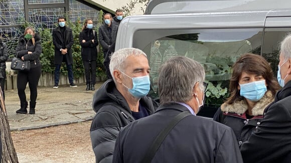 Estelle Denis et Raymond Domenech : Couple attristé aux obsèques de Bruno Martini