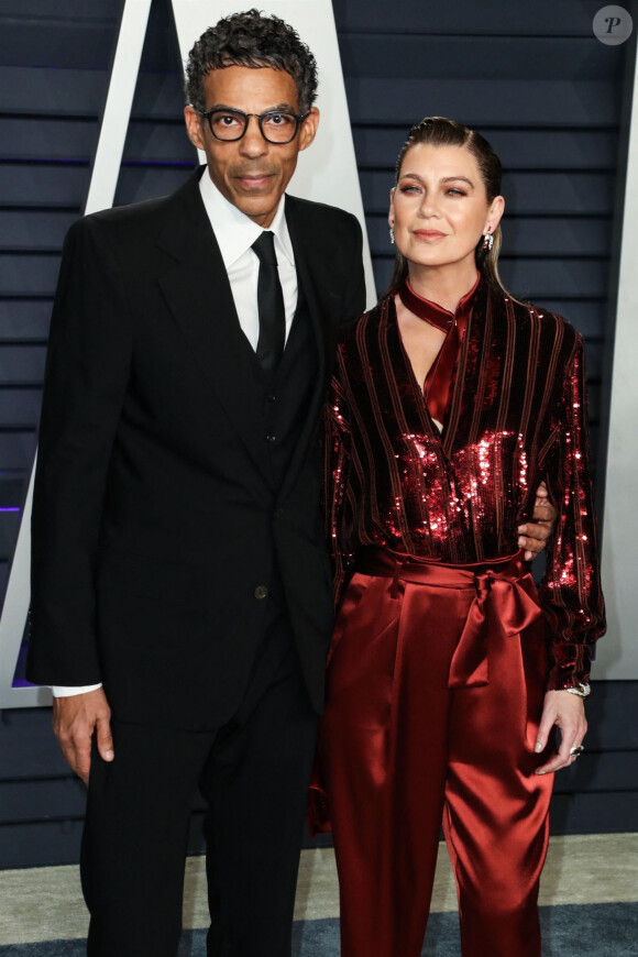 Chris Ivery et sa femme Ellen Pompeo à la soirée Vanity Fair Oscar Party à Los Angeles, le 24 février 2019 