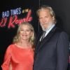 Jeff Bridges et sa femme Susan Geston à la première de "Bad Times At The Royal" au TCL Chinese Theatre à Los Angeles, le 22 septembre 2018.
