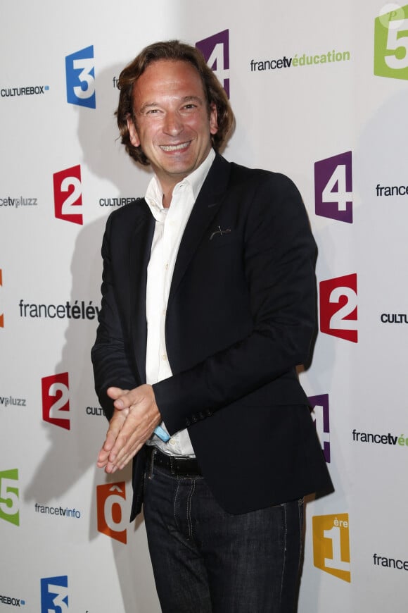 No Web - François Busnel lors de la conférence de presse de rentrée de France Télévisions au Palais de Tokyo à Paris, le 26 août 2014.