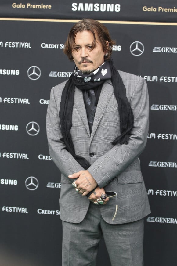 Johnny Depp - Première du film "Crock of Gold : a few rounds with Shane MacGowan" à Zurich. Le 2 octobre 2020