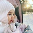 La princesse Adrienne de Suède photographiée par sa maman la princesse Madeleine, photo publiée sur Instagram en janvier 2019 pour la nouvelle année.