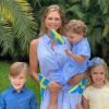 La princesse Madeleine de Suède et ses trois enfants, Leonore, Nicolas et Adrienne, sur Instagram, été 2020.