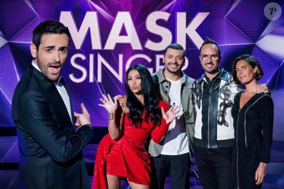 Camille Combal, Anggun, Kev Adams, Jarry et Alessandra Sublet dans "Mask Singer 2020"