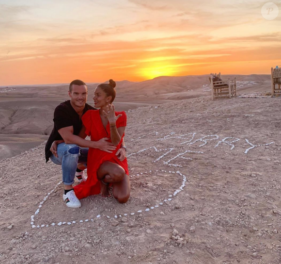 Wafa (Koh-Lanta, Mamans & Célèbres) sur Instagram avec son futur mari Oliver - 2020