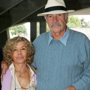 Sean Connery et sa femme Micheline Roquebrune - Archives. 2005