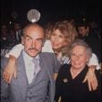 Sean Connery et sa femme Micheline Roquebrune - Archives. 1983