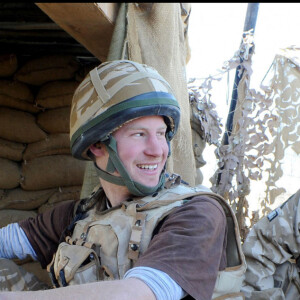 Le prince Harry en Afghanistan avec l'armée britannique en 2008.