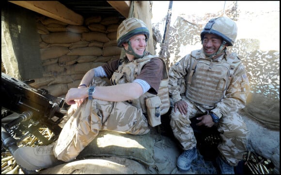 Le prince Harry en Afghanistan avec l'armée britannique en 2008.
