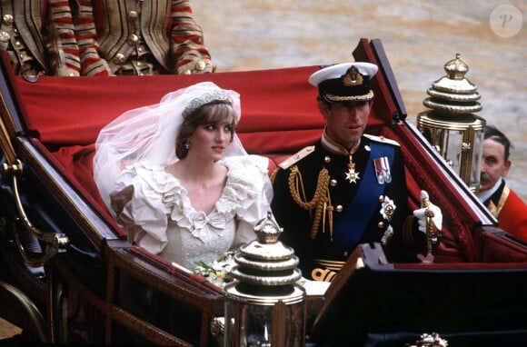 Mariage de Lady Diana avec le prince Charles à Londres.