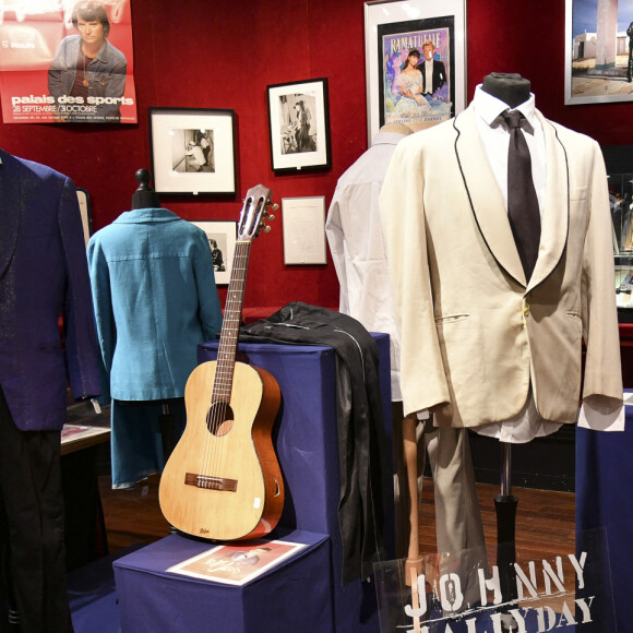 Exclusif - Objets appartenant à Johnny Hallyday - Présentation des biens qui seront mis aux enchères le 20 octobre 2018, à Paris à l'hôtel des Ventes de Drouot , le 19 octobre 2018. © Pierre Perusseau/Bestimage