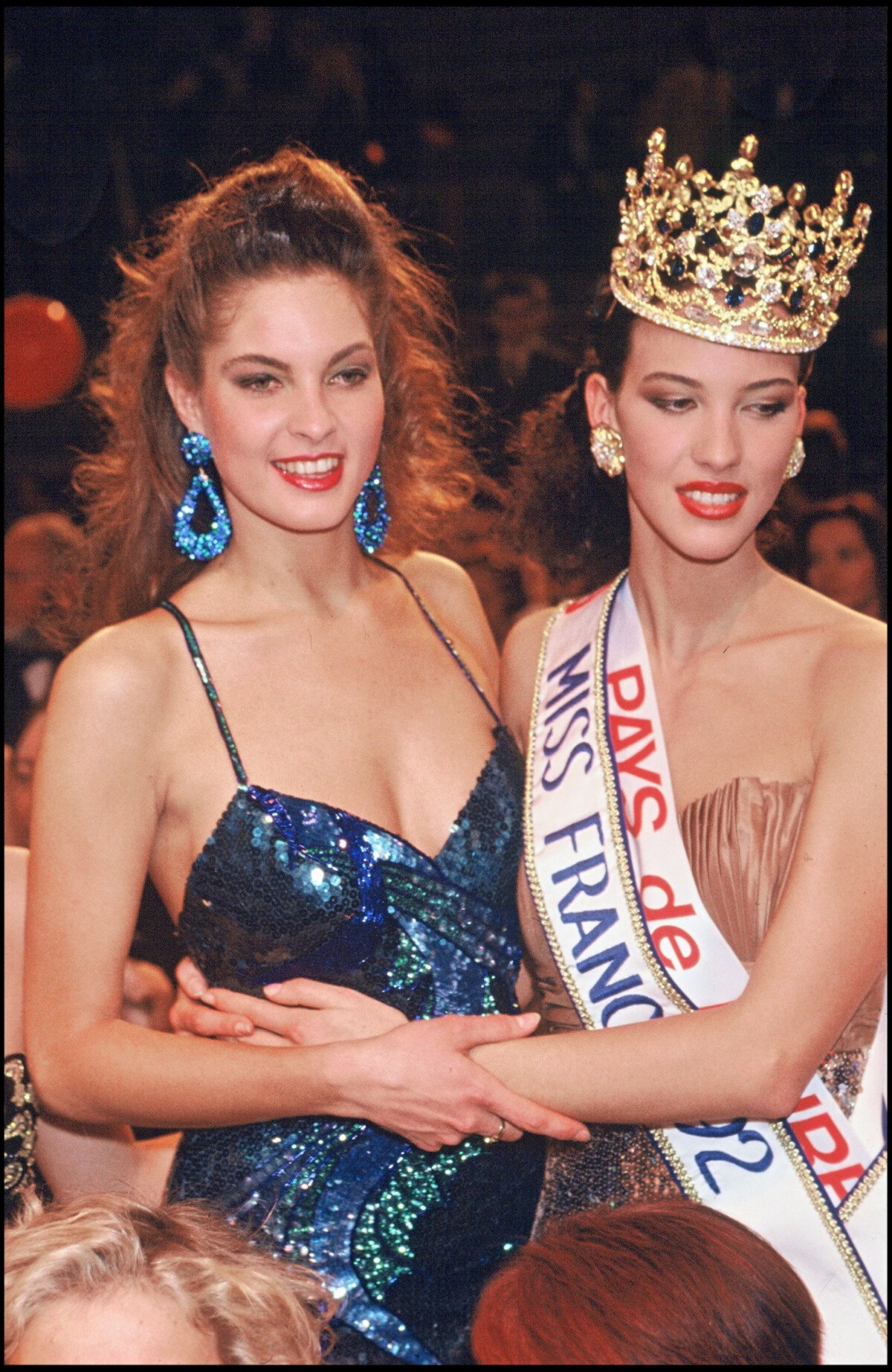 Photo : Archives- Mareva Georges et Linda Hardy, élue Miss France 1992. -  Purepeople